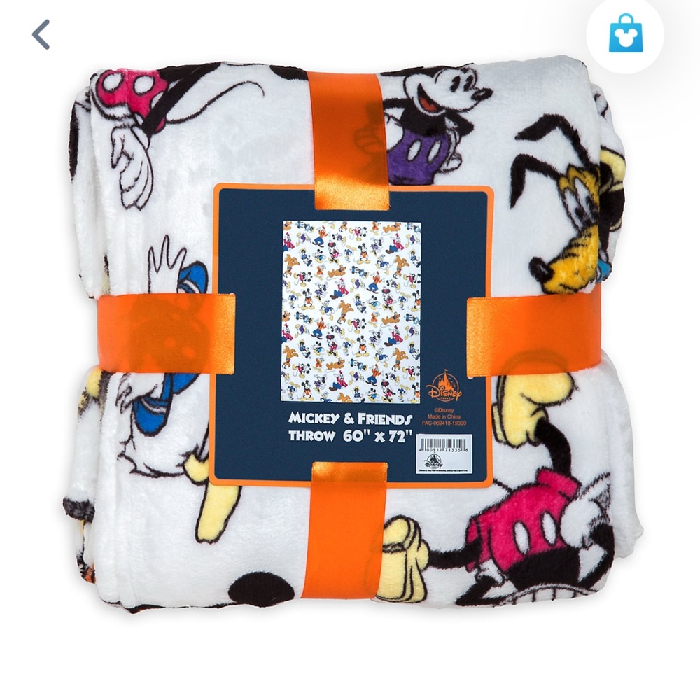 JUST LIKE NEW! Mickey Mouse and Friends fleece throw blanket!